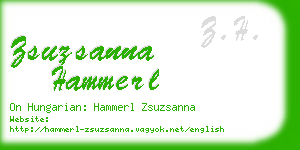 zsuzsanna hammerl business card